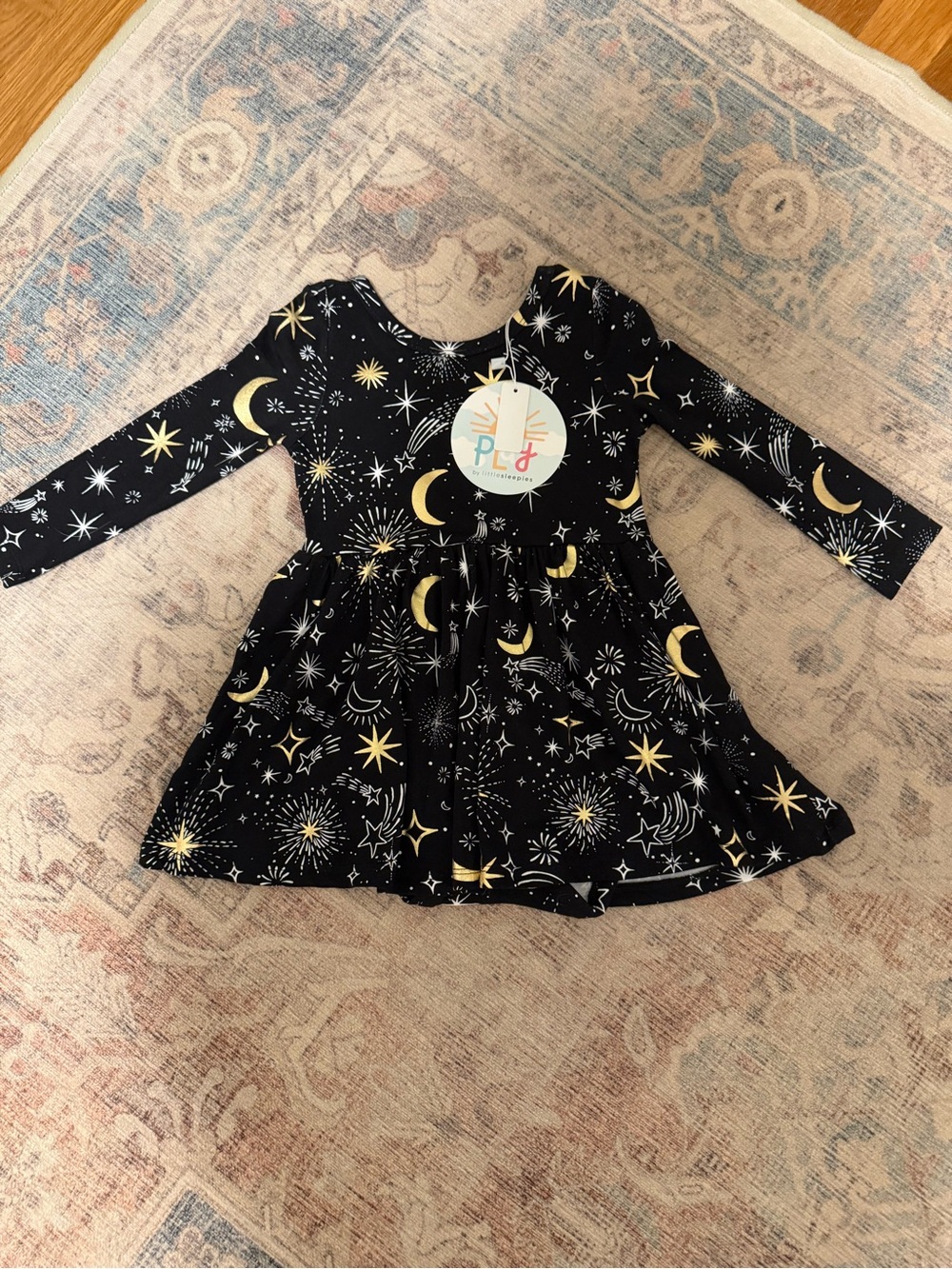 Little Sleepies Celebration Stars Twirl Dress - 18 to 24 months